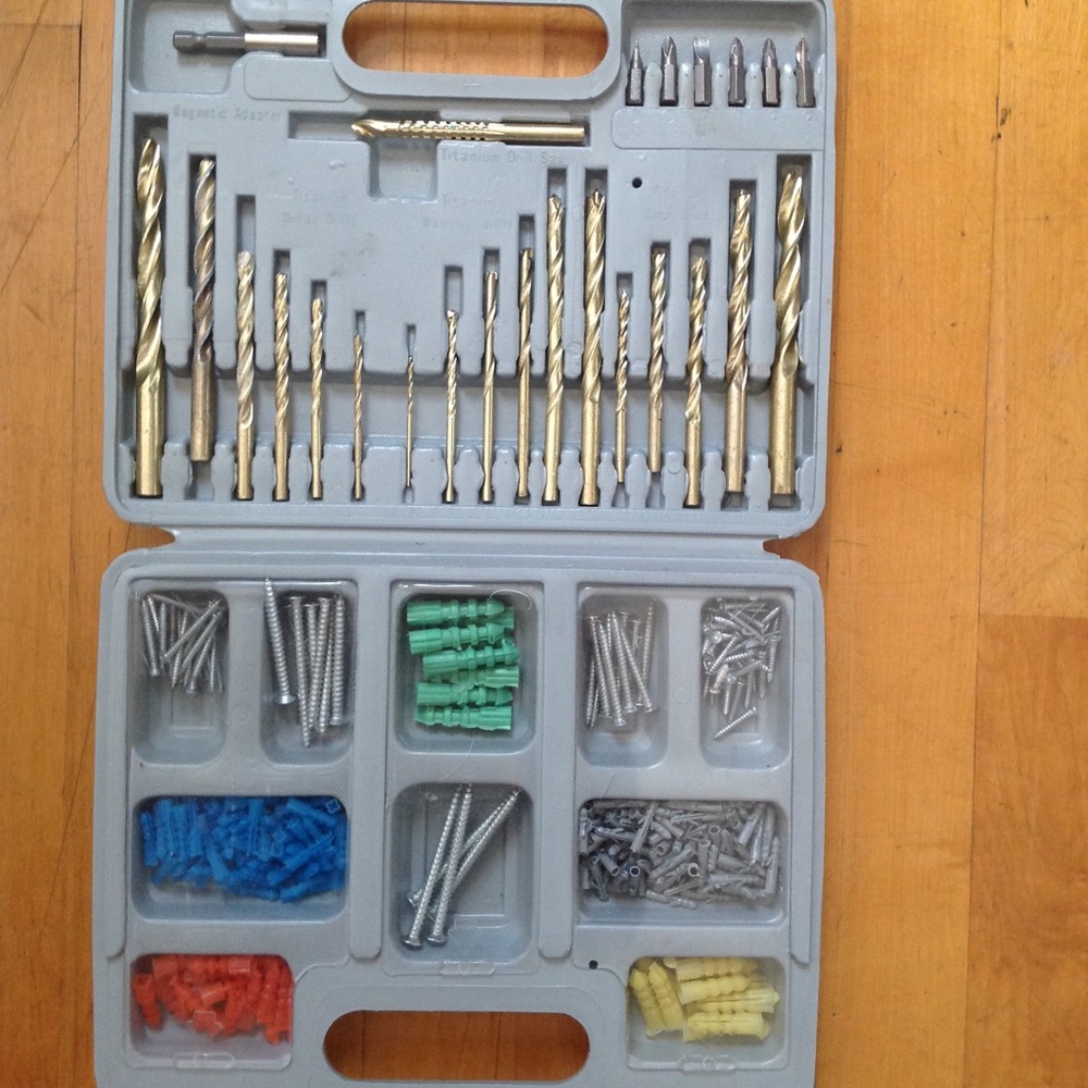 Titanium Drill Bit 100 Pc Metric Set W/ Screw&Bit